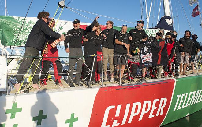 ClipperTelemed+ celebrates with Stormhoek - 2015 -16 Clipper Round the World Yacht Race © Clipper Round The World Yacht Race http://www.clipperroundtheworld.com